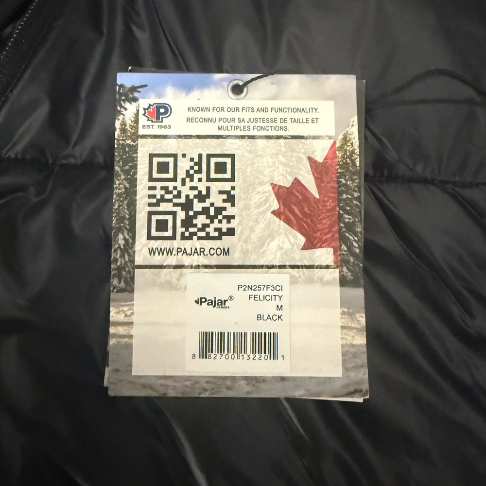 NWT Pajar Black Felicity Puffer Vest- Reg Price- ($289.00) - Picture 9 of 14